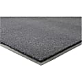 Genuine Joe Silver Series Indoor Entry Mat - Building, Carpet, Hard Floor - 10 ft Length x 36" Width - Plush - Charcoal - 1Each
