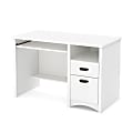 South Shore Gascony 46"W Computer Desk, Pure White 1 thumbnail image