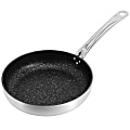 Korkmaz Gastro Professional Series Aluminum Nonstick Tava And Frypan, 9-1/2”, Brushed Silver 1 thumbnail image