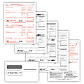 ComplyRight™ W-2 Inkjet/Laser Tax Forms And Envelopes, 2-Up, 6-Part, 8 1/2" x 11", Pack Of 100 Forms And Envelopes