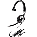 Plantronics Blackwire C710 Headset - Mono - USB - Wired/Wireless - Bluetooth - 20 Hz - 20 kHz - Over-the-head - Monaural - Supra-aural - Noise Cancelling Microphone - Black
