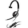 Plantronics Blackwire C710-M Headset - Mono - USB - Wired/Wireless - Bluetooth - 20 Hz - 20 kHz - Over-the-head - Monaural - Supra-aural - Noise Cancelling Microphone 1 thumbnail image