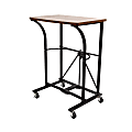 Origami Foldable Laptop Trolley, 22 1/10"H x 16 9/10"W x 30 3/10"D, Black 1 thumbnail image