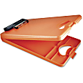 Saunders DeskMate II 00543 Portable Low-Profile Form Holder Storage Clipboard, 10" x 16", Tangerine