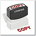 Universal Pre-inked Stamp - Message Stamp - COPY - 1.69" Impression Width - Red - Rectangle - 1 Each 1 thumbnail image