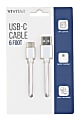 Vivitar USB-A To USB-C Cable, 6', White, NIL4006-WHT-STK-24