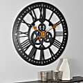 FirsTime® Roman Gear Wall Clock, 24", Oil-Rubbed Bronze
