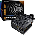 EVGA 500 BA Power Supply - Internal - 120 V AC, 230 V AC Input - 3.3 V DC @ 20 A, 5 V DC @ 20 A, 12 V DC @ 41.6 A, 12 V DC @ 300 mA, 5 V DC @ 3 A Output - 500 W - 1 +12V Rails - 1 Fan(s) - ATI CrossFire Supported - NVIDIA SLI Supported - 85% Efficiency 1 thumbnail image