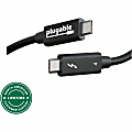 Plugable Thunderbolt 4 Cable [Thunderbolt Certified] - 1M/3.2ft, 100W Charging, Single 8K or Dual 4K Displays, 40Gbps Data Transfer 1 thumbnail image
