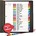 Universal Products Index Divider - 31 Printed Tab(s) - Digit - 1-31 - 8.5" Dividerx 11" Divider - Letter - 24814 1 thumbnail image