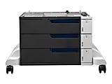 HP - Printer base with media feeder - 1500 sheets in 3 tray(s) - for Color LaserJet Enterprise CP5525, M750, MFP M775; LaserJet Managed MFP M775 1 thumbnail image