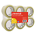 Universal UNV63120 Box Sealing TAPE, 2" X 110 Yards, 3" Core, Clear, 6/Box **1 PK - 110 yd Length x 2" Width - 1.7 mil Thickness - 3" Core - Acrylic