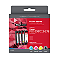 Office Depot® Brand Remanufactured Black And Cyan, Magenta, Yellow Ink Cartridge Replacement For Canon® PGI-270, CLI-271, Pack Of 4, ODPGI270KCLI271CMY