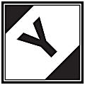 Tape Logic® Preprinted Shipping Labels, DL1296, Y Regulated, Square, 4 1/4" x 4 1/4", Black/White, Roll Of 500 1 thumbnail image