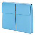 Smead® Color Expanding Wallets, 2" Expansion, Letter Size, Blue, Box Of 10