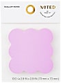 Noted by Post-it® Notes,100 Total Notes, 1 Pad, 2.9 in. x 2.8 in., Lilac Square Scalloped Design NTD8-33-1 1 thumbnail image