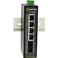 Perle IDS-105F Industrial Ethernet Switch - 5 Ports - 100Base-LX, 10/100Base-TX - 2 Layer Supported - Rail-mountable, Wall Mountable, Panel-mountable - 5 Year Limited Warranty