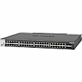 Netgear ProSafe M4300 48G Managed Switch 48 x 10GbE - 48 Ports - Manageable - 10GBase-T, 10GBase-X - 4 Layer Supported - Modular - Twisted Pair, Optical Fiber - 1U High