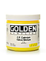 Golden Heavy Body Acrylic Paint, 16 Oz, Cadmium Yellow Medium (CP)