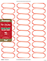 Geo Studios Holiday-Themed Mailing Labels, 49644, Rounded Corners, 1” x 2-11/16”, Foil Red, Pack Of 90 Labels 1 thumbnail image