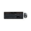 Logitech® Wireless Keyboard & Mouse, Straight Compact Keyboard, Black, Right-Handed Laser Mouse, MK750 1 thumbnail image