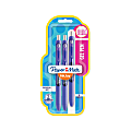 Paper Mate® InkJoy™ Retractable Gel Pens, Medium Point, 0.7 mm, Purple Barrels, Purple Ink, Pack Of 3