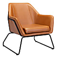 Zuo Modern Jose Plywood And Steel Accent Chair, Tan 1 thumbnail image