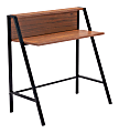 Zuo Modern Poland 34"W Writing Desk, Walnut/Black 1 thumbnail image