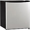 Midea WHS65LSS1 Refrigerator - 1.60 ft³ - Manual Defrost - Reversible - 120 V AC - 75 W - Stainless Steel