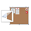 MasterVision® Ultra-Slim Enclosed Board, Cork, 47" x 38", Aluminum Frame