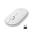 Logitech Pebble M350 Wireless Mouse with Bluetooth or 2.4 GHz Receiver, Silent, Slim Computer Mouse with Quiet Click - White 1 thumbnail image