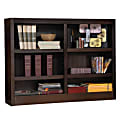 Concepts In Wood Double-Wide Bookcase, 6 Shelves, Espresso