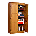 Concepts In Wood Storage Cabinet, 60"H x 30 1/2"W x 17 1/8"D, Dry Oak