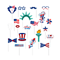 Amscan Patriotic Selfie Scene 21-Piece Photo Prop Kit, Multicolor 1 thumbnail image