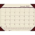 House of Doolittle Ecotones Compact Calendar Desk Pads - Julian Dates - Monthly - 1 Year - January 2022 till December 2022 - 1 Month Single Page Layout - 22" x 17" Sheet Size - 2.88" x 2.25" Block - Desk Pad - Tan 1 thumbnail image