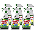 Permatex Heavy-Duty Cleaner/Degreaser w/Disinfectant - Spray - 22 fl oz (0.7 quart)Bottle - 6 / Bundle - Clear