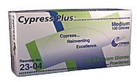 Unimed Cypress Textured Latex Examination Gloves, Lightly Powdered, Medium, Box Of 100 1 thumbnail image