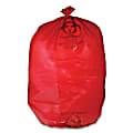Unimed Red Biohazard Waste Bags, 30-33 Gallons, Box Of 50 1 thumbnail image