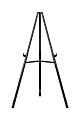 MasterVision® Quantum Lightweight Tripod Display Easel, 35 7/16" to 63" High, Plastic, Black 1 thumbnail image