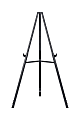 MasterVision® Quantum Lightweight Tripod Display Easel, 35 7/16" to 63" High, Plastic, Black