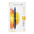 uni-ball® 307™ Gel Pen, Medium Point, 0.7 mm, Black Barrel, Blue Ink, Pack Of 12