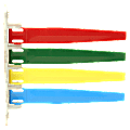 Unimed Exam Room Status Signal Flag, Assorted Colors 1 thumbnail image