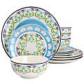 Gibson Home Atlantis 12-Piece Dinnerware Set, Multicolor 1 thumbnail image