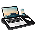LapGear® Home Office Lap Desk, 21" x 12", Black Carbon