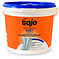 Gojo® Fast Hand And Surface Cleaner 1-Ply Paper Towels, Citrus Scent, Blue, Bucket Of 255 Sheets