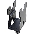 Ergotron - Mini PC mount - pole mountable, under-desk mountable, wall track mountable, VESA bracket mountable - black - for Ergotron NX; LX Dual Side-by-Side Arm