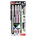 Pentel® Sparkle Pop Gel Pens, Medium Point, 1.0 mm, Assorted Colors, Pack Of 3