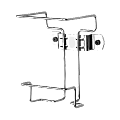 Unimed Coated Nonlocking Wall/Cart Bracket, 0.25 Gallon 1 thumbnail image