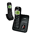 Uniden® D1384-2 DECT 6.0 Digital Dual-Handset Cordless Phone With Answering System, Black 1 thumbnail image