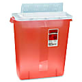 Unimed Kendall Sharps Container With Always-Open Lid, 3 Gallons